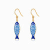Brincos Sardinha em Aço Inoxidável 40x9mm