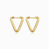 Brincos Triângulo 18x16mm BR1390 - Aço Inox Dourado