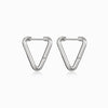 Brincos Triângulo 18x16mm BR1390 - Aço Inox Prateado