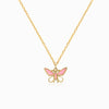 Colar Borboleta CL1777 - Aço Inox Dourado