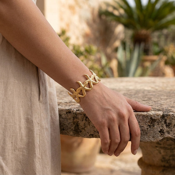 Bracelete Verão Estrela do Mar em Aço Inoxidável