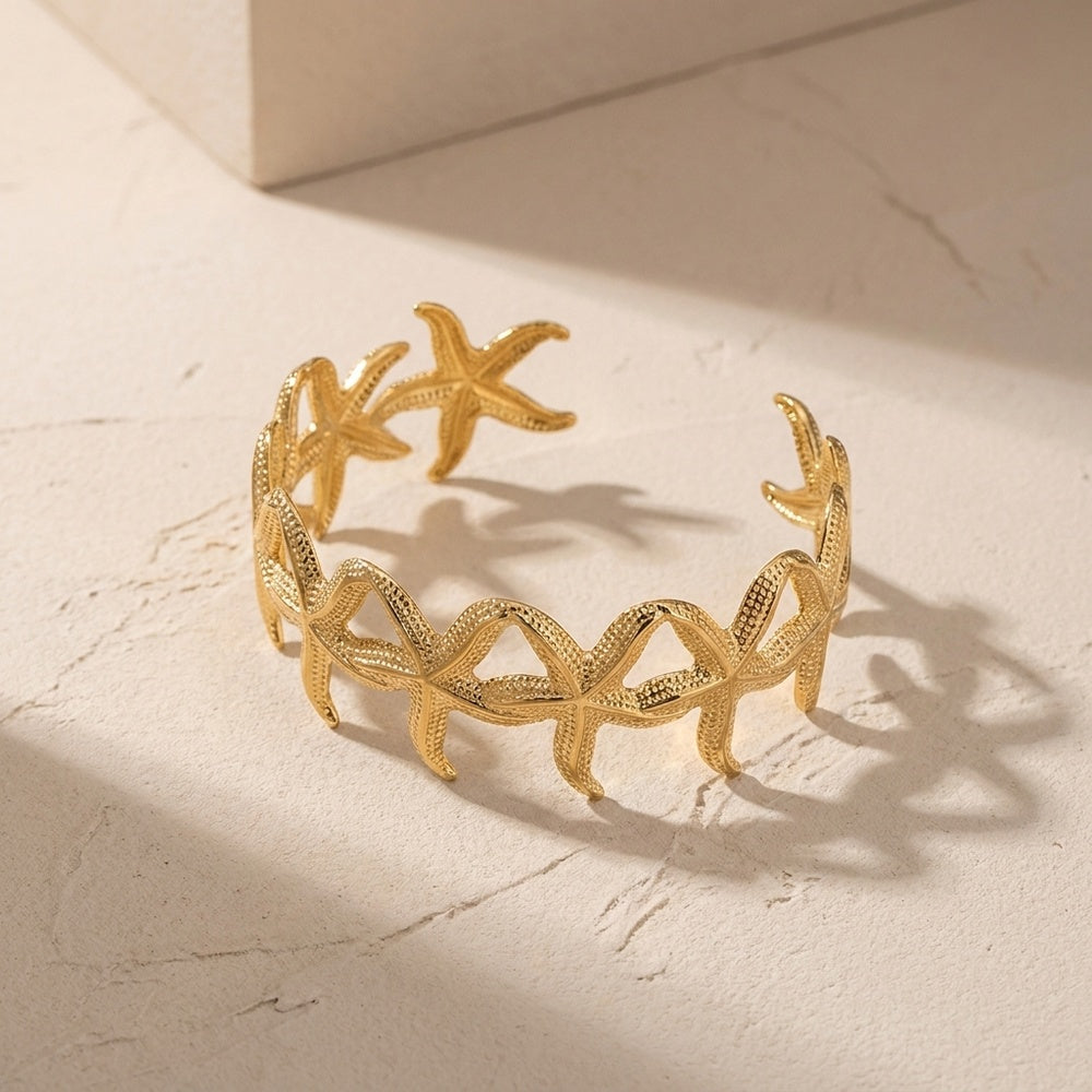 Bracelete Verão Estrela do Mar em Aço Inoxidável