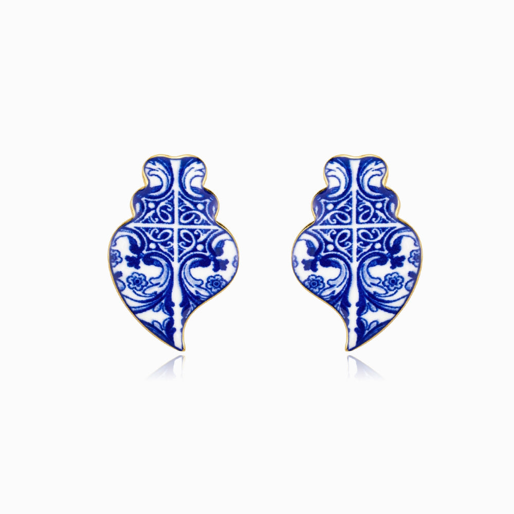 Brincos Coração de Viana em Aço Inoxidável 25x16mm