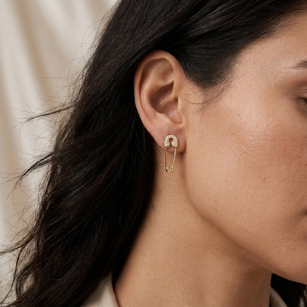 Brincos Alfinete com Brilhantes BR1784D-MBE025 - Aço Inox_model