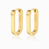 Brincos 21x14mm BR1306 - Aço Inox Dourado