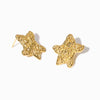 Brincos Estrela 23x21mm BR1140 - Aço Inox Dourado
