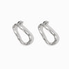 Brincos Fashion 25x13mm BR1138 - Aço Inox Prateado