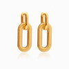 Brincos Fashion 37x13mm BR1152 - Aço Inox