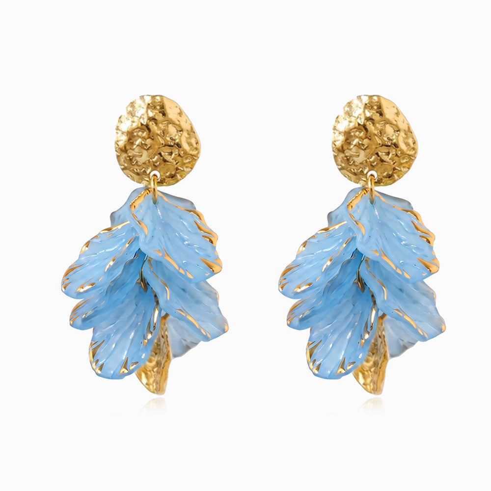 Brincos Flor BR1763B-MBE025 - Aço Inox com Resina