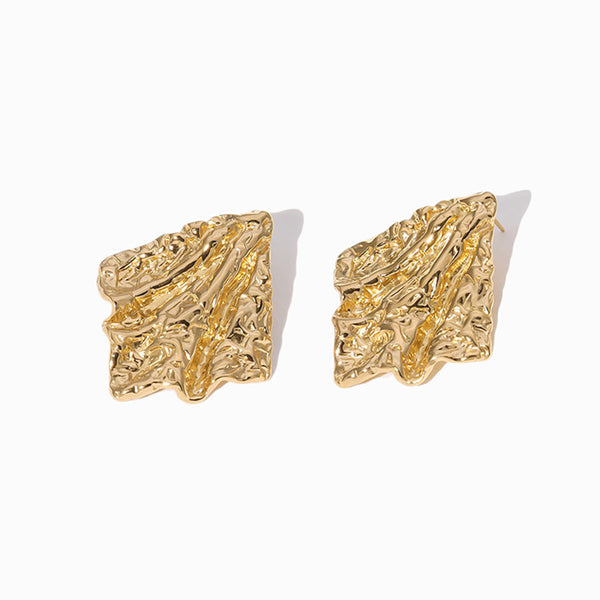 Brincos Geométricos 37x31mm BR1629 - Aço Inox