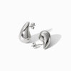 Brincos Gota 21x12mm BR1444 - Aço Inox Prateado