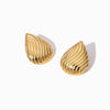 Brincos Gota 27x21mm BR1634 - Aço Inox