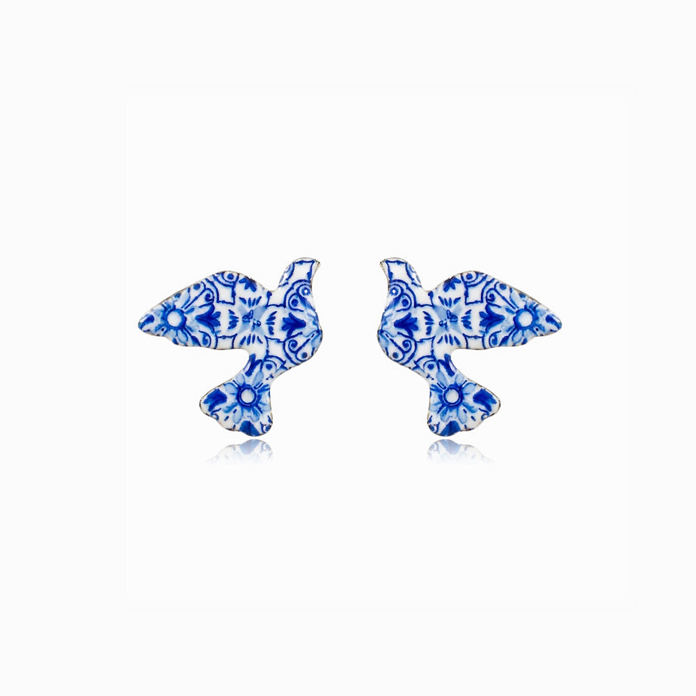 Brincos Pombas da Paz 24x22mm BR1744D-MBE030 - Aço Inox