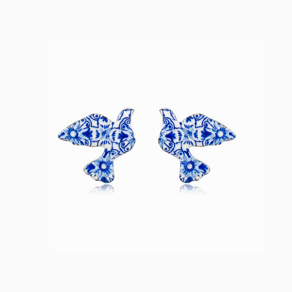 Brincos Pombas da Paz 24x22mm BR1744D-MBE030 - Aço Inox