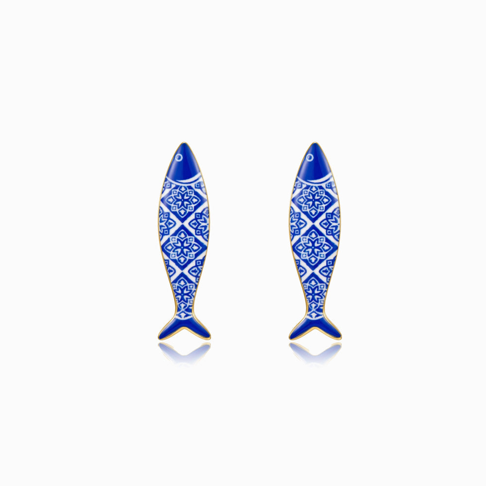 Brincos Sardinha em Aço Inoxidável 25x7mm