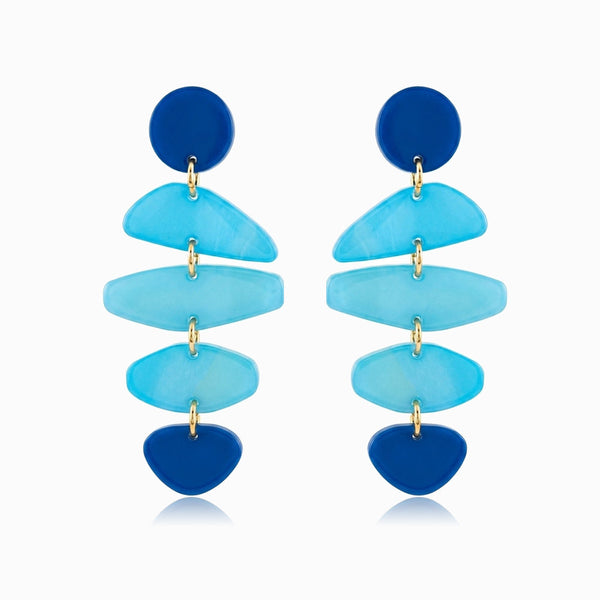 Brincos Statement 82x38mm BR5016A - Resina e Metal