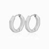 Brincos Aço Inox Prateado 16x16mm BR1014