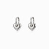 Brincos de Argola com Coração BR1753P-MBE015 - Aço Inox