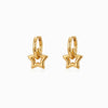 Brincos de Argola com Estrela BR1755D-MBE015 - Aço Inox