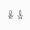 Brincos de Argola com Estrela BR1755P-MBE015 - Aço Inox