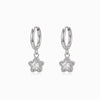 Brincos de Argola com Estrela BR1757P-MBE015 - Aço Inox