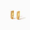 Brincos de Argola com Zircónia 15x12mm BR1695 - Aço Inox