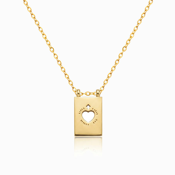 Colar Coração CL0168 - Aço Inox Dourado