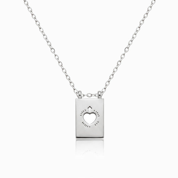 Colar Coração CL0168 - Aço Inox Prateado