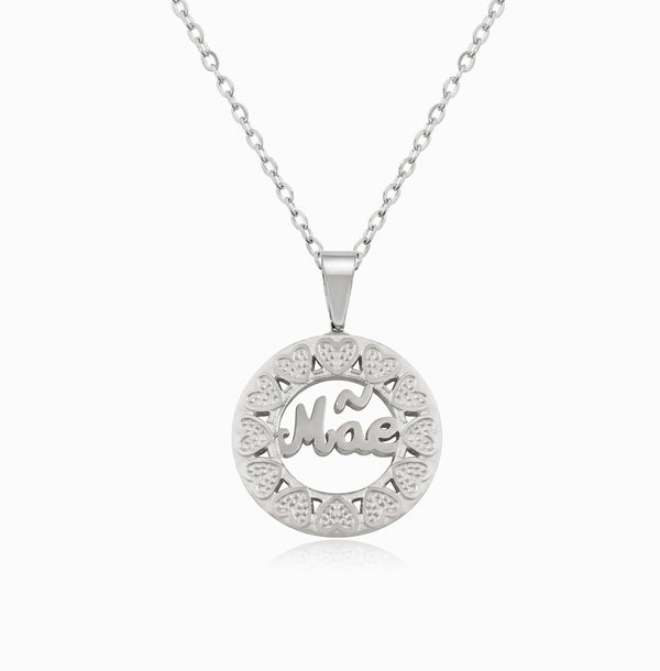 Colar Adoro-te Mãe CL0162 - Aço Inox Prateado