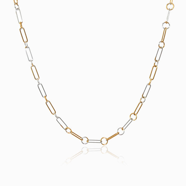 Colar Bicolor 5mm CL1892 - Aço Inox