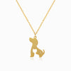 Colar Cão CL1944 - Aço Inox Dourado