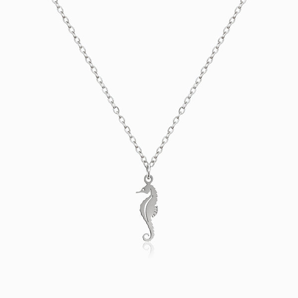 Colar Cavalo-marinho CL0051 - Aço Inox Prateado