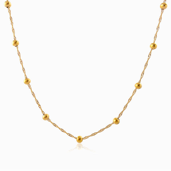 Colar com Bolinhas CL1935 - Aço Inox