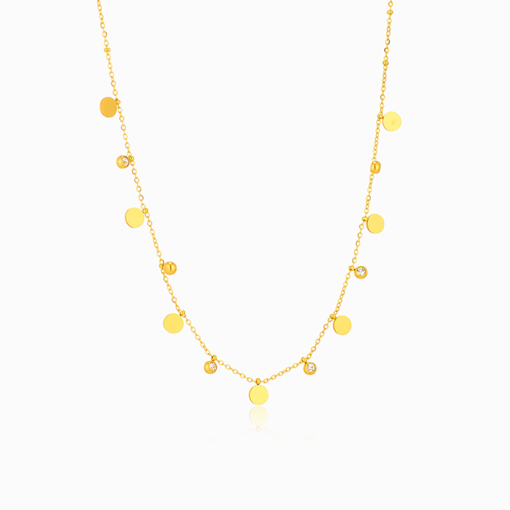 Colar com Chapinhas CL1565 - Aço Inox