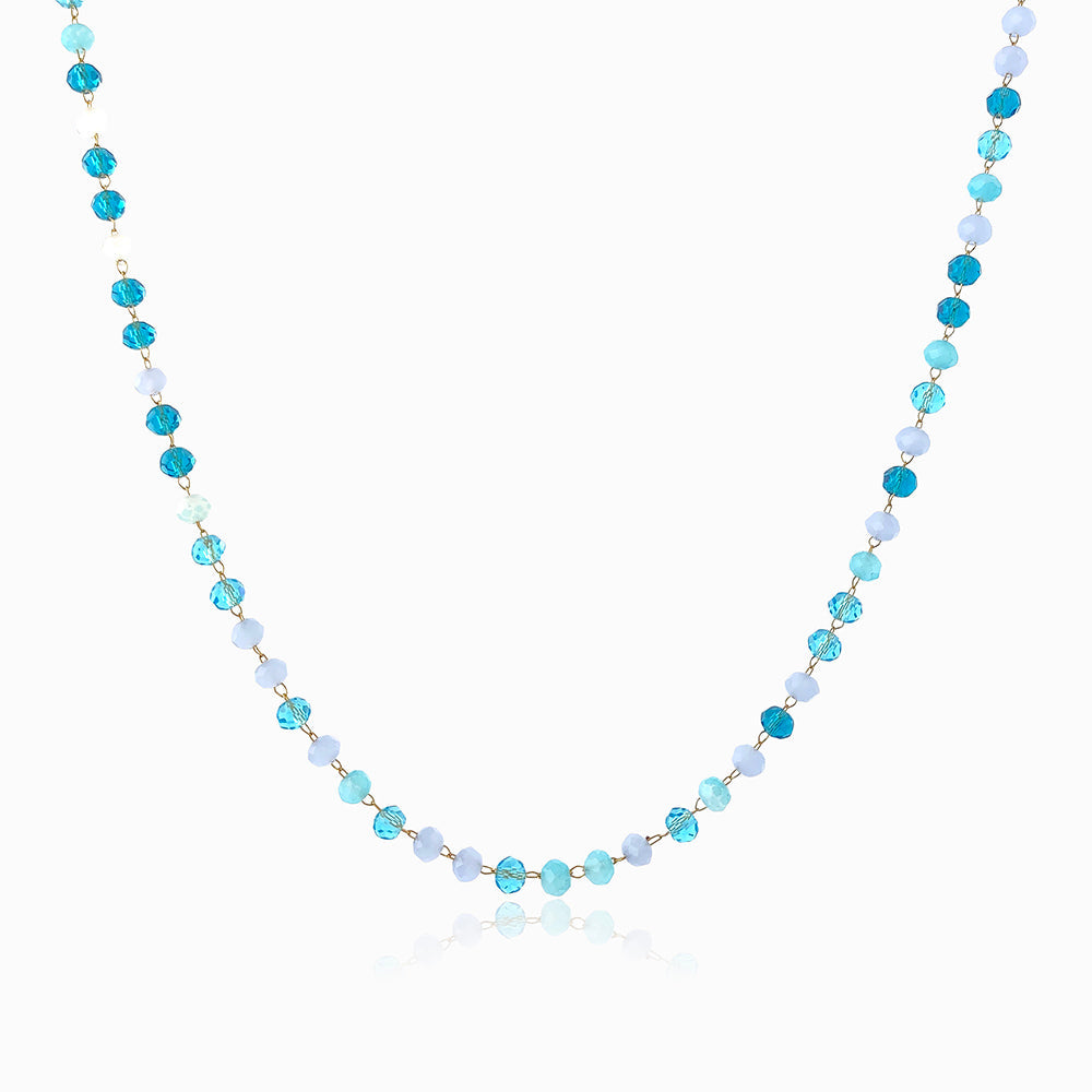 Colar com Cristal Mix CL1972 - Aço Inox