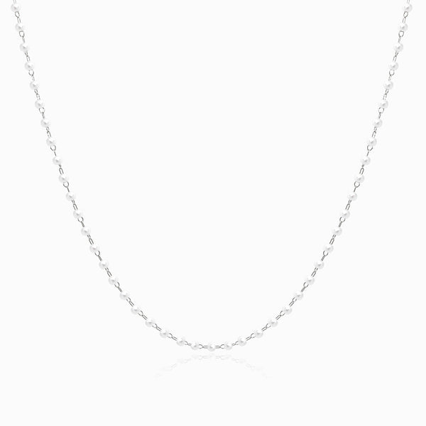 Colar com Pérolas CL1902 - Aço Inox Prateado