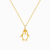Colar para Criança Pinguim CL1690 - Aço Inox Dourado