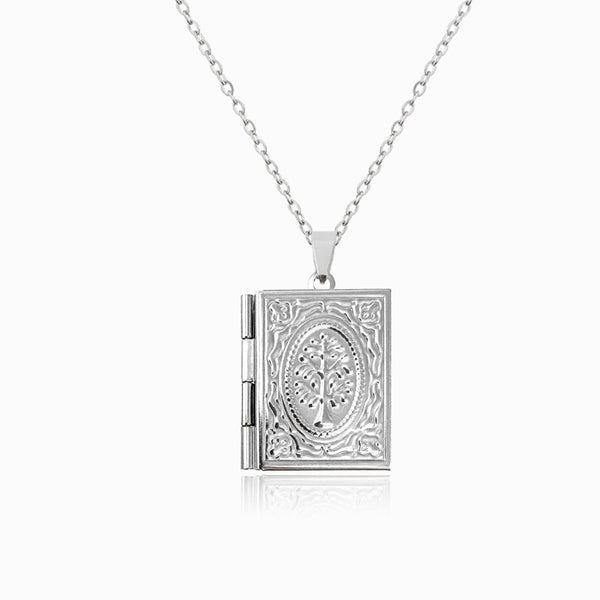 Colar com Porta-foto CL1586 - Aço Inox