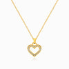 Colar com Coração CL1610 - Aço Inox Dourado