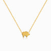 Colar Minimalista Elefante CL1837 - Aço Inox Dourado