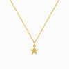 Colar Minimalista Estrela CL1942 - Aço Inox Dourado