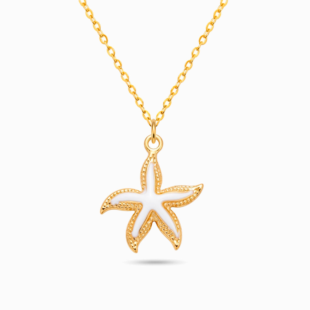 Colar Estrela do Mar CL0218 - Aço Inox com Esmalte