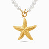 Colar Estrela do Mar em Pérola Sintética e Aço Inoxidável