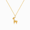 Colar com Girafa CL1847 - Aço Inox Dourado