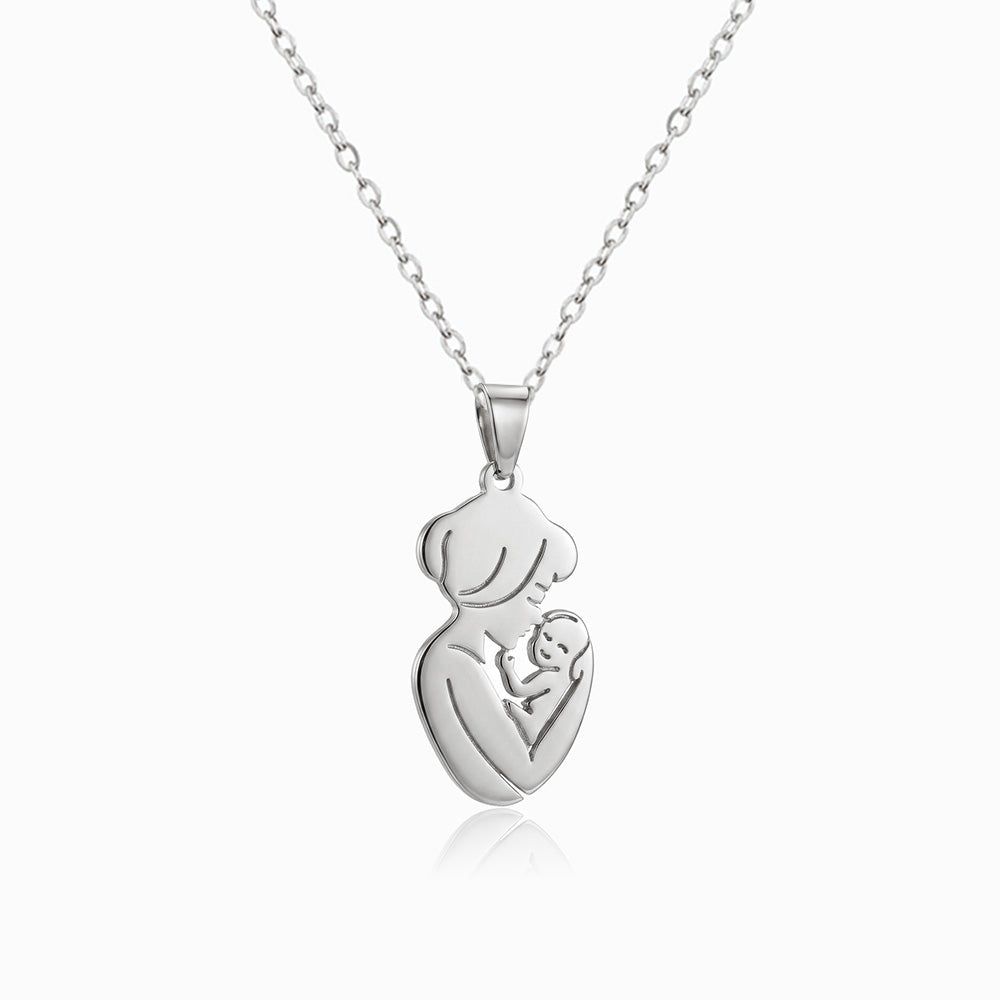Colar Mãe e Filho Amor Eterno CL0072 - Aço Inox Prateado