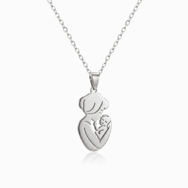 Colar Mãe e Filho Amor Eterno CL0072 - Aço Inox Prateado