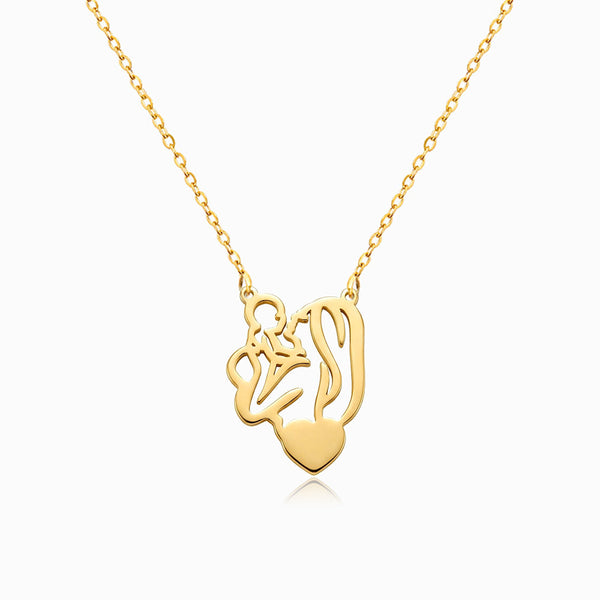 Colar Mãe e Filho Amor Eterno CL0115 - Aço Inox Dourado