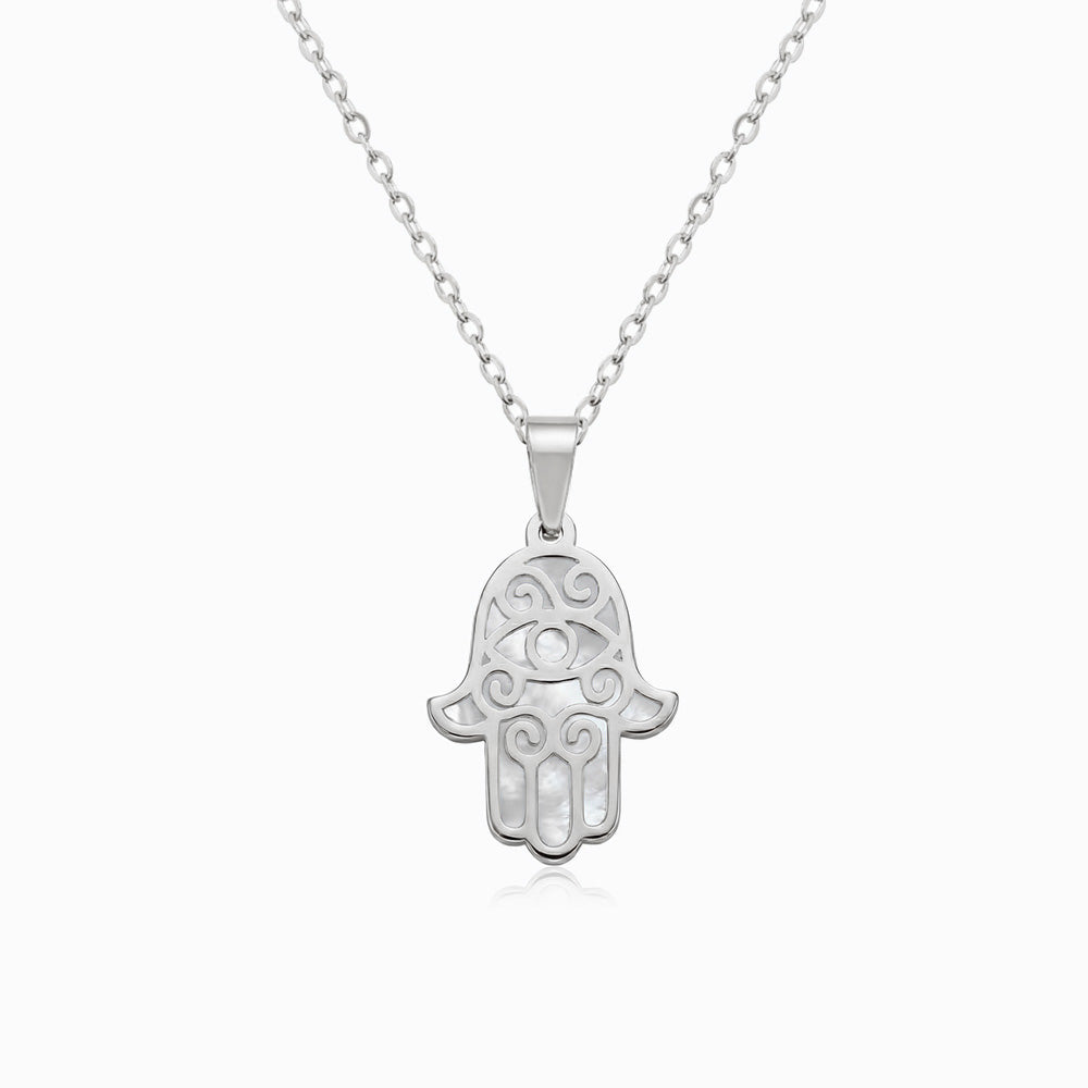 Colar Mão de Fátima CL0120 - Aço Inox Prateado