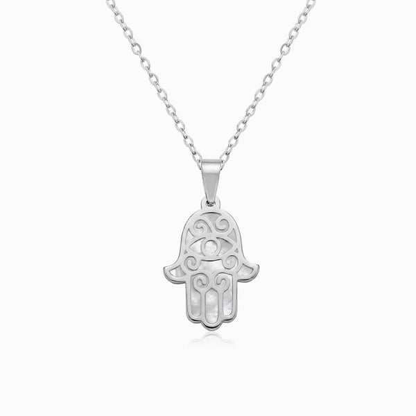 Colar Mão de Fátima CL0120 - Aço Inox Prateado