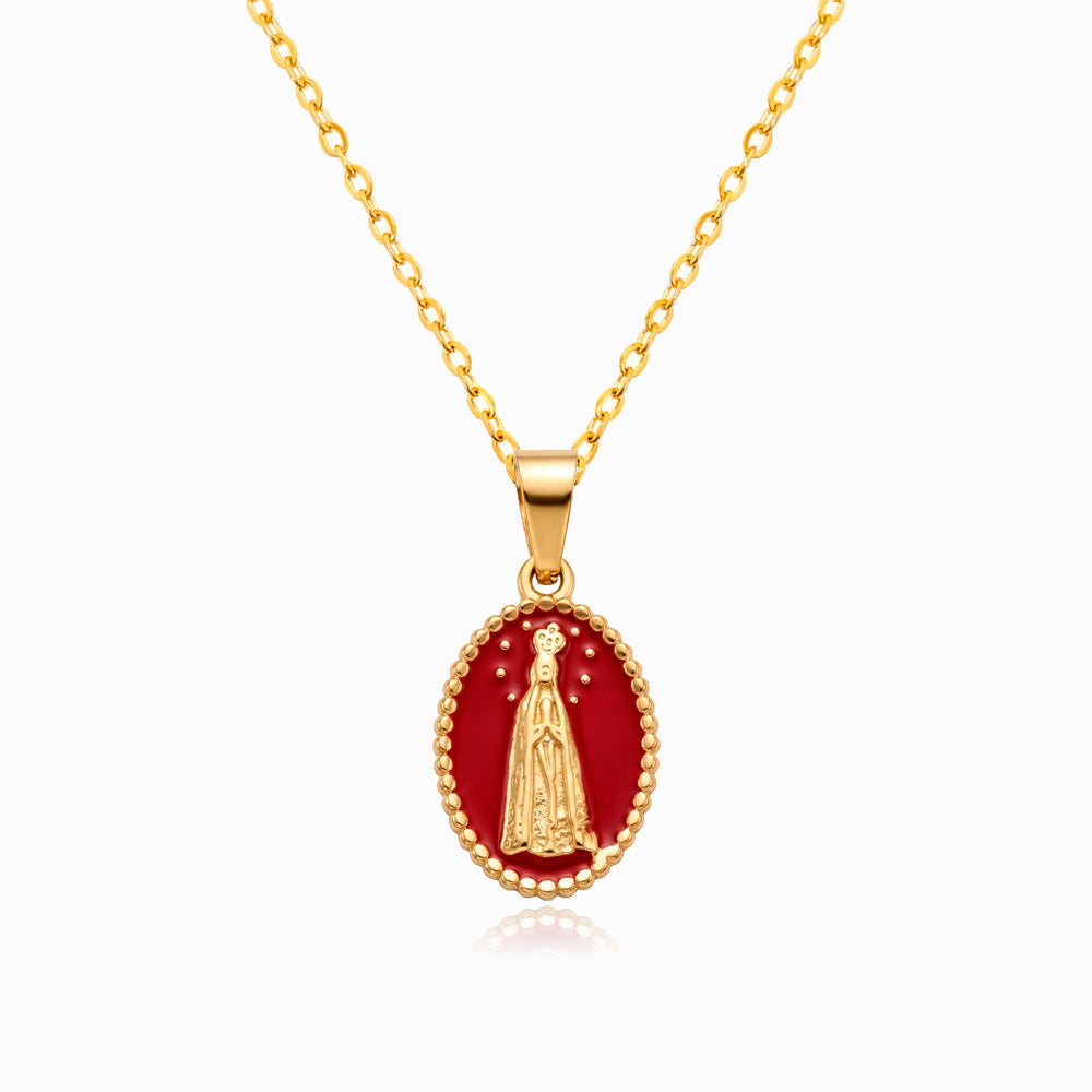 Colar Nossa Senhora em Aço Inoxidável